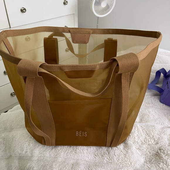BEIS Tan Tote Bag Spacious Durable Design - Picture 2 of 5